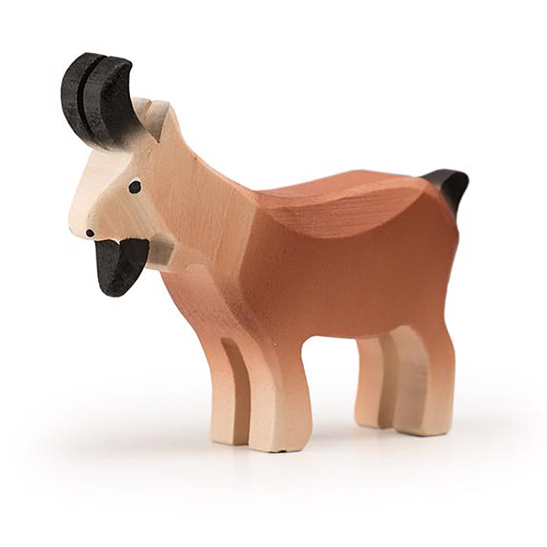 Swiss Wood Mountain Goat - Brown