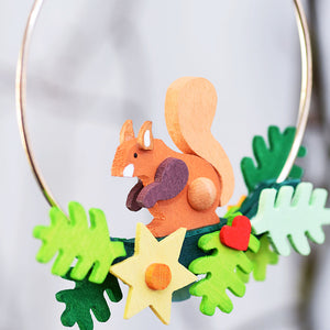 German Squirrel Ornament